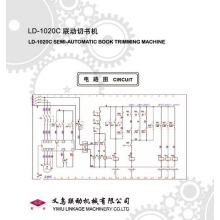 Máquina de aparar Semi-Automatic do livro (LD-1020C)